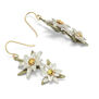 Edelweiss hook earrings by Michael Michaud
